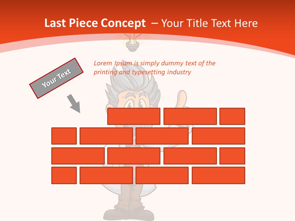 Gradient Standing Teacher PowerPoint Template