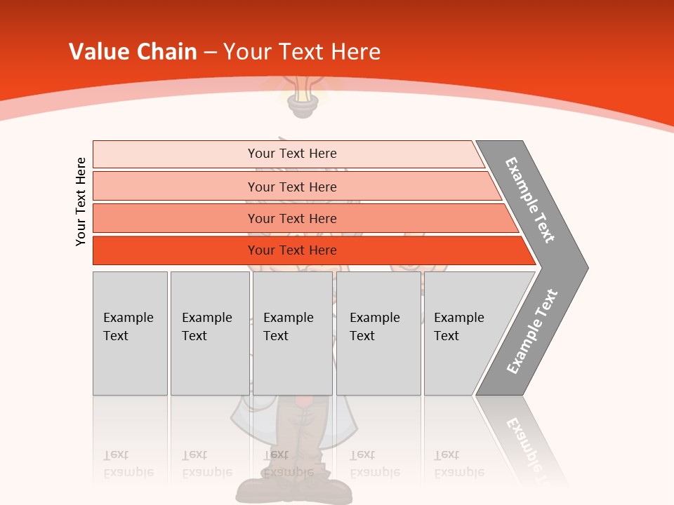 Gradient Standing Teacher PowerPoint Template