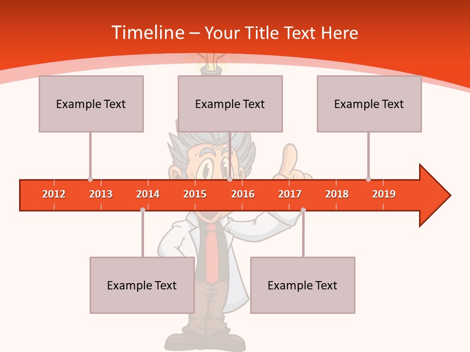 Gradient Standing Teacher PowerPoint Template