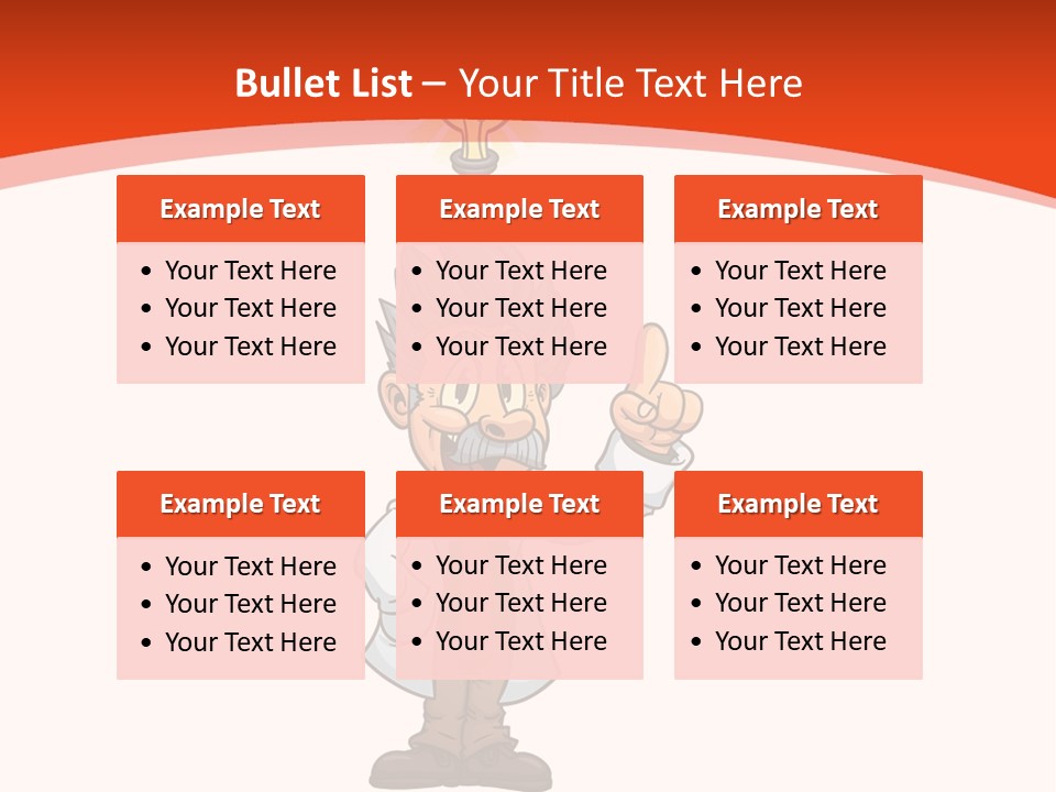Gradient Standing Teacher PowerPoint Template