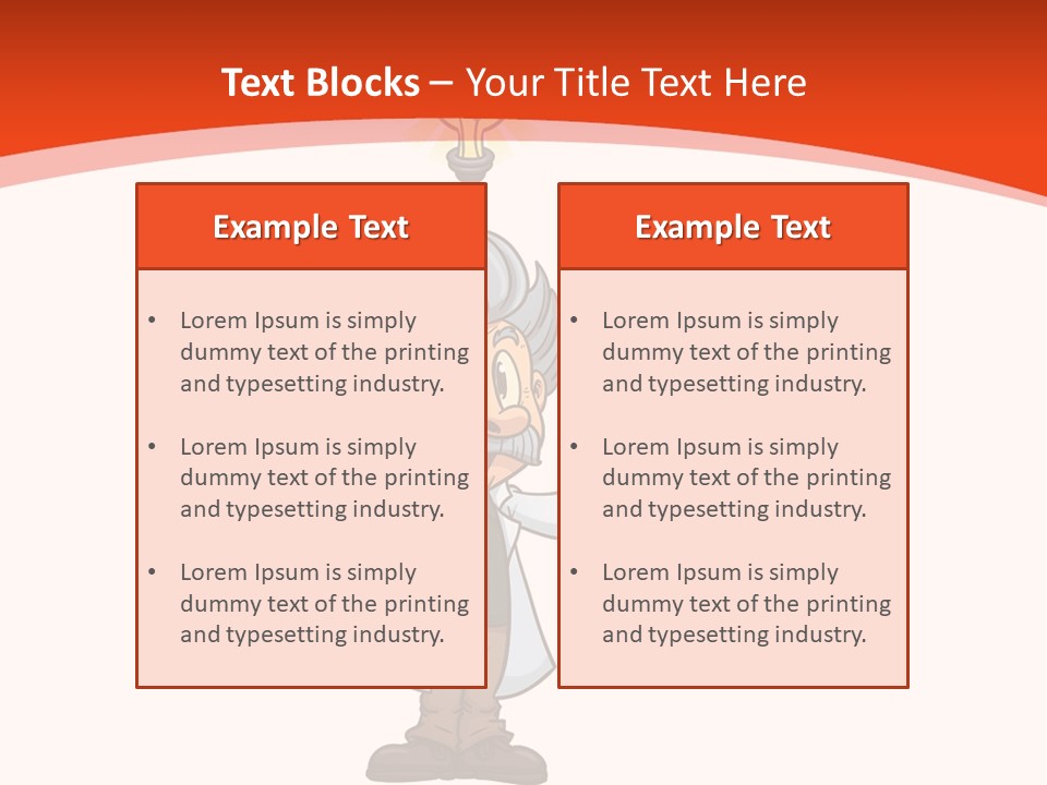 Gradient Standing Teacher PowerPoint Template