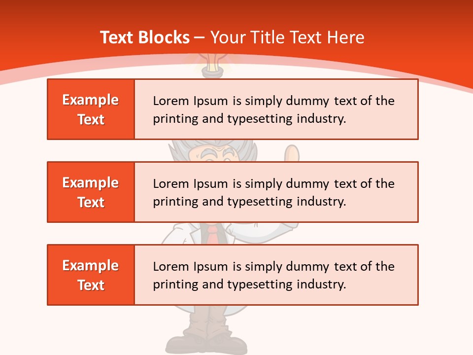 Gradient Standing Teacher PowerPoint Template