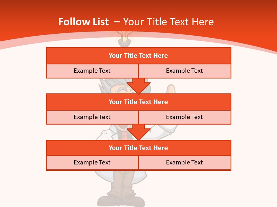 Gradient Standing Teacher PowerPoint Template