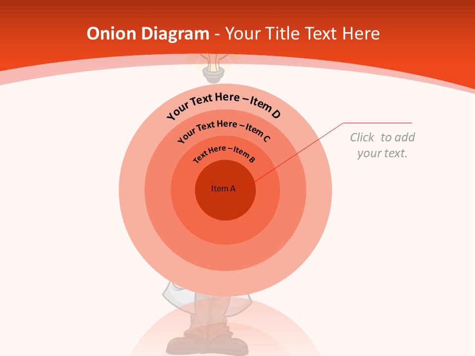 Gradient Standing Teacher PowerPoint Template