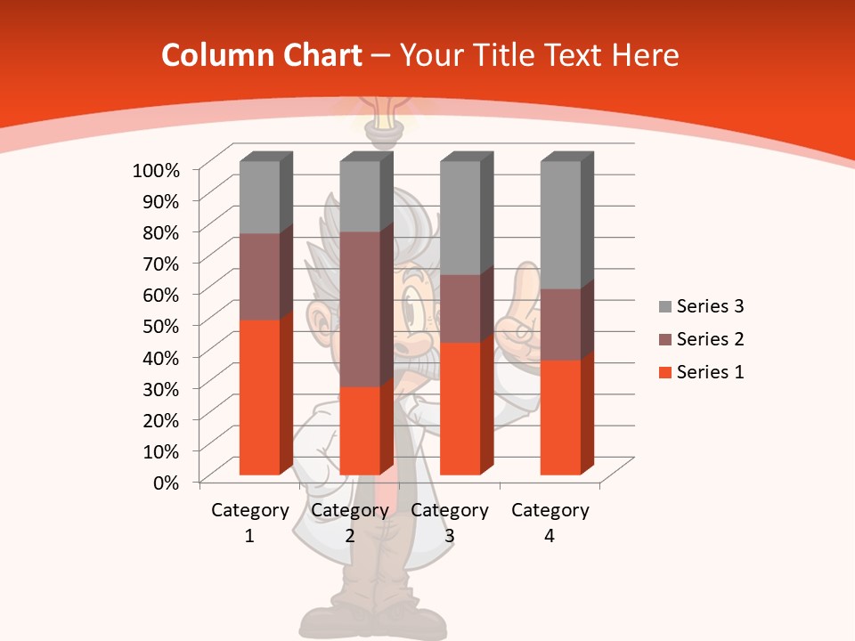 Gradient Standing Teacher PowerPoint Template