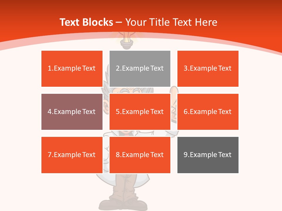 Gradient Standing Teacher PowerPoint Template