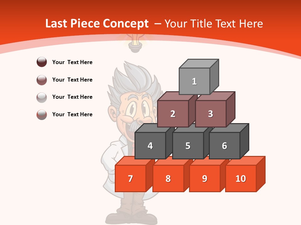 Gradient Standing Teacher PowerPoint Template