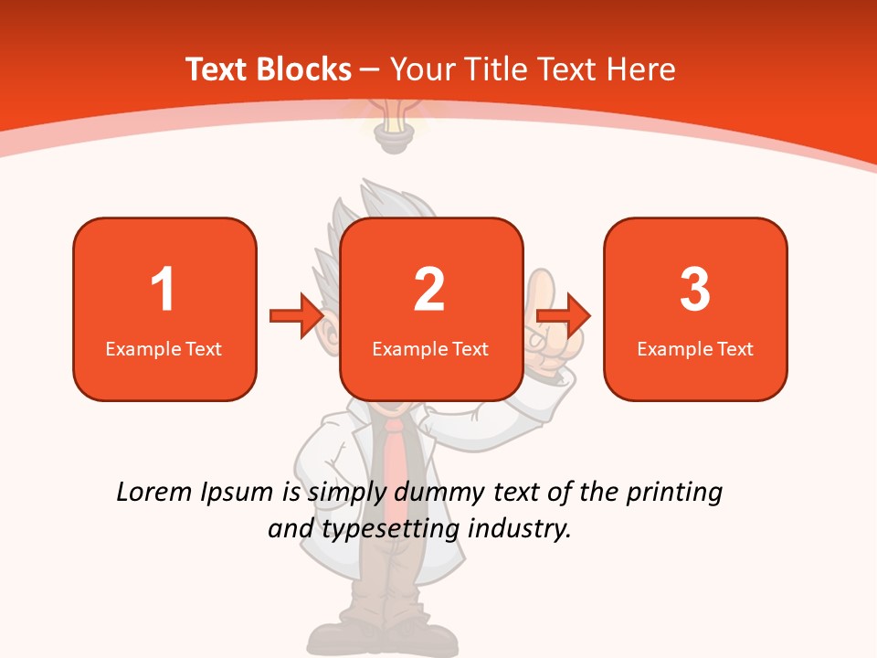 Gradient Standing Teacher PowerPoint Template