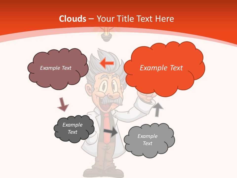 Gradient Standing Teacher PowerPoint Template