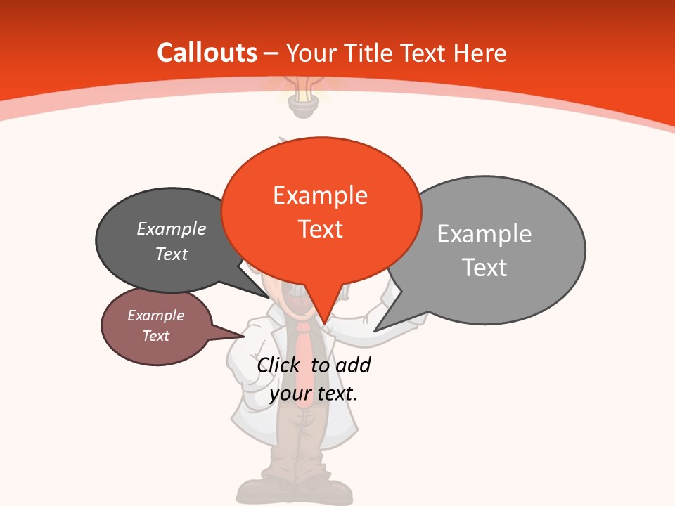 Gradient Standing Teacher PowerPoint Template