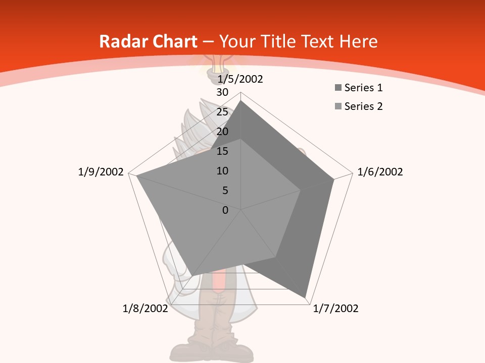 Gradient Standing Teacher PowerPoint Template