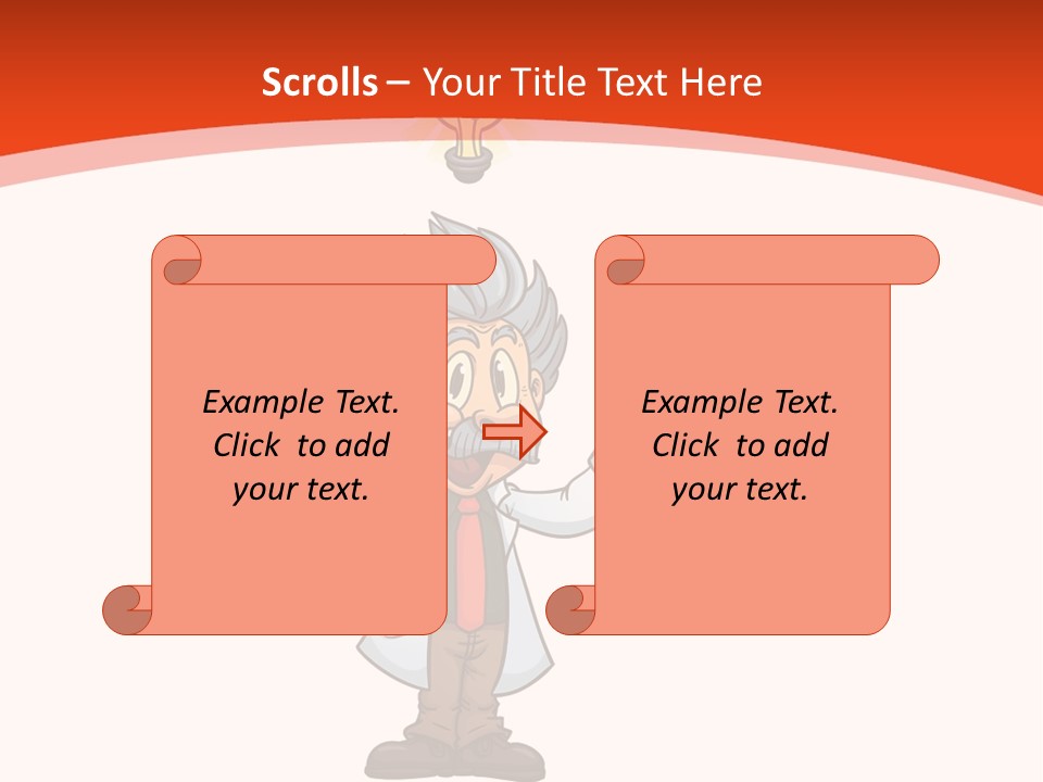 Gradient Standing Teacher PowerPoint Template