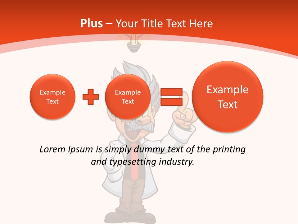 Gradient Standing Teacher PowerPoint Template