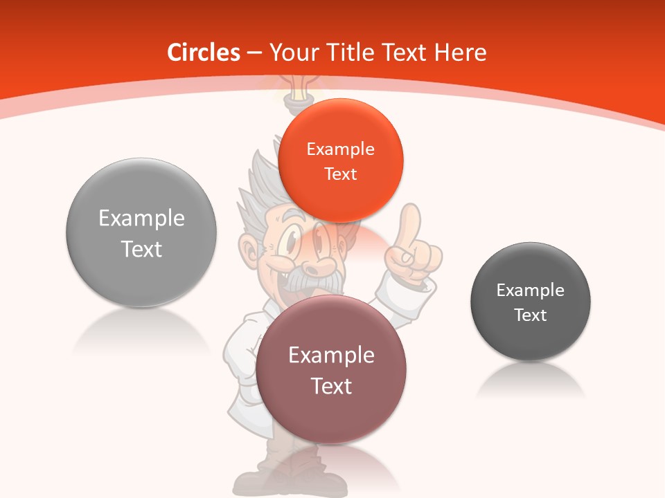 Gradient Standing Teacher PowerPoint Template
