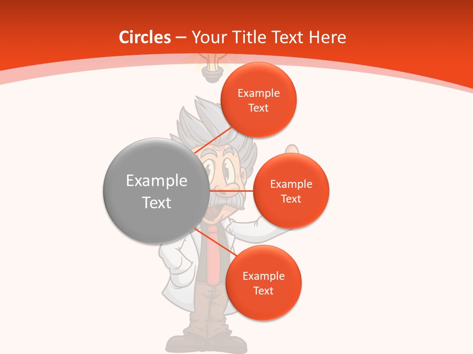 Gradient Standing Teacher PowerPoint Template