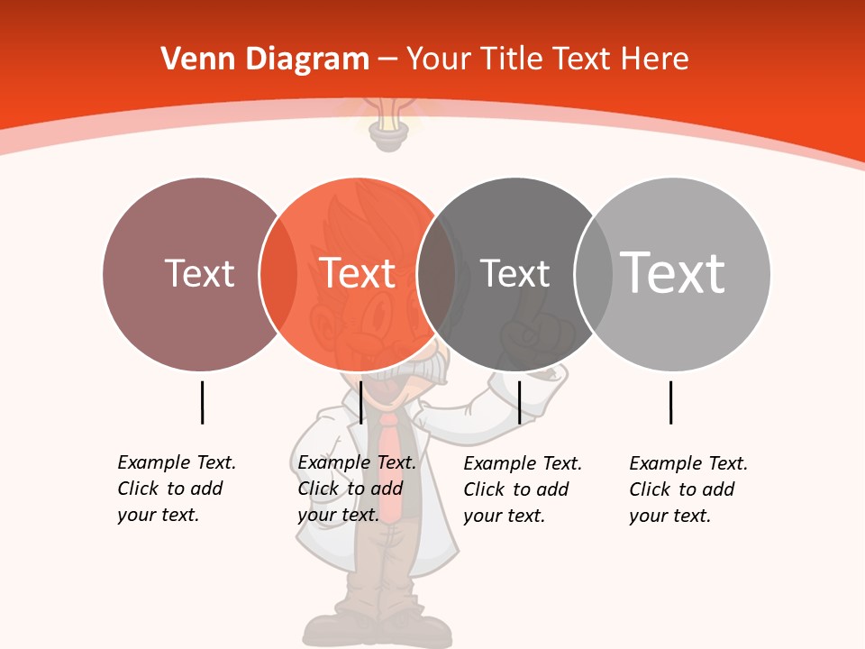 Gradient Standing Teacher PowerPoint Template
