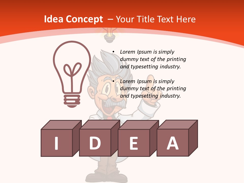 Gradient Standing Teacher PowerPoint Template