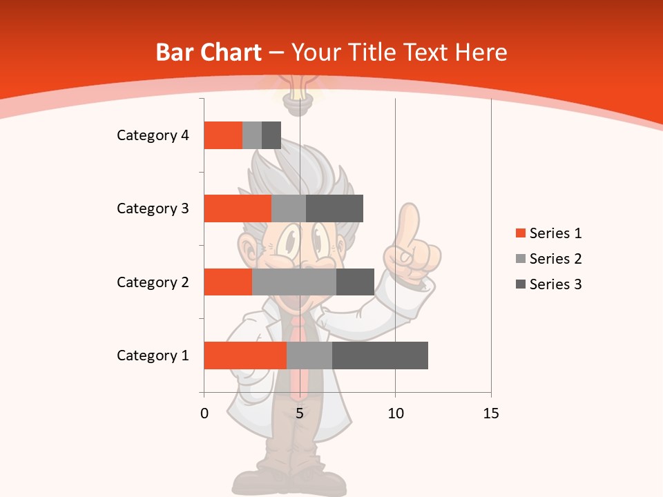 Gradient Standing Teacher PowerPoint Template