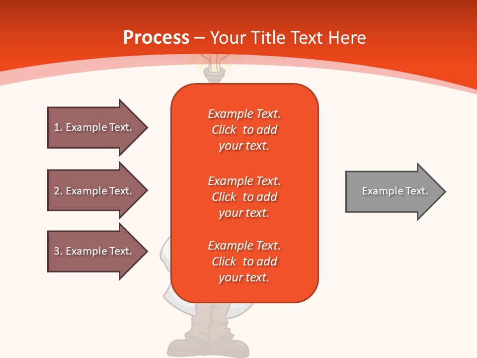 Gradient Standing Teacher PowerPoint Template