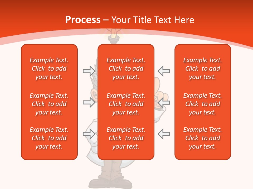 Gradient Standing Teacher PowerPoint Template