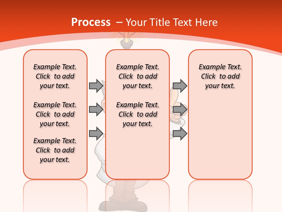 Gradient Standing Teacher PowerPoint Template