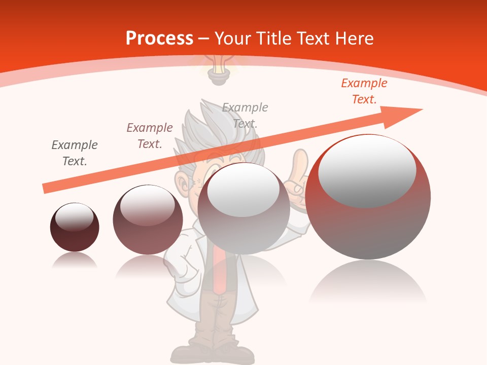 Gradient Standing Teacher PowerPoint Template