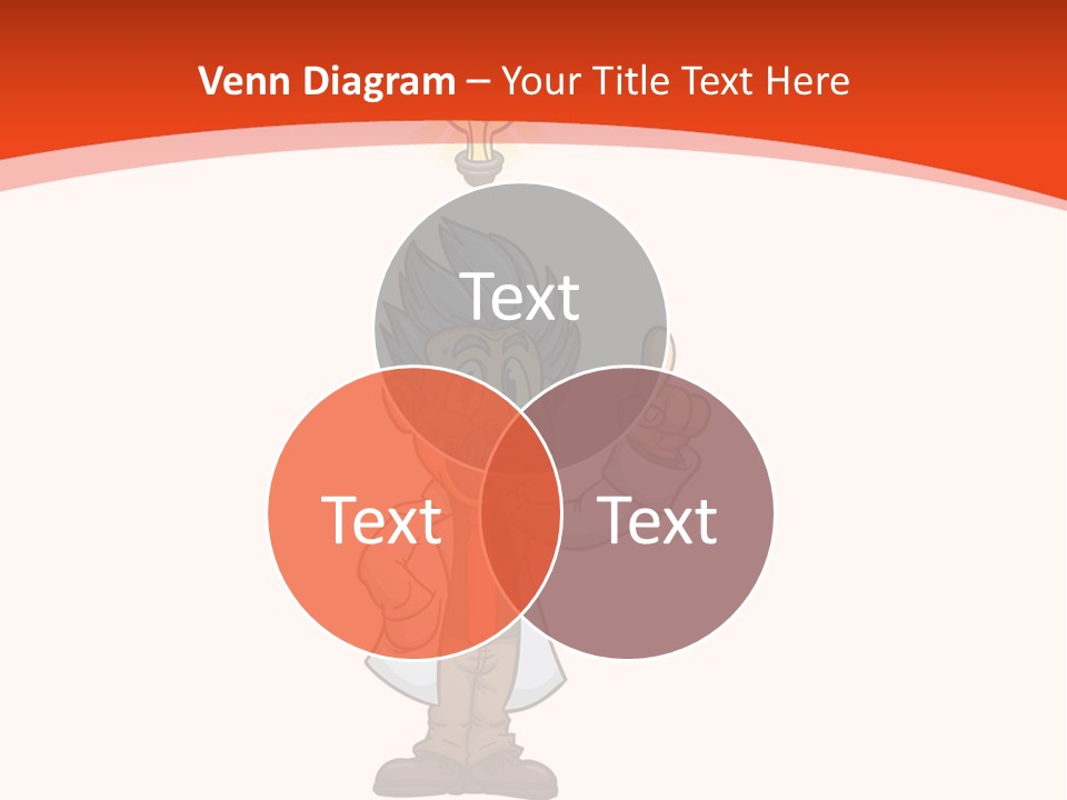 Gradient Standing Teacher PowerPoint Template
