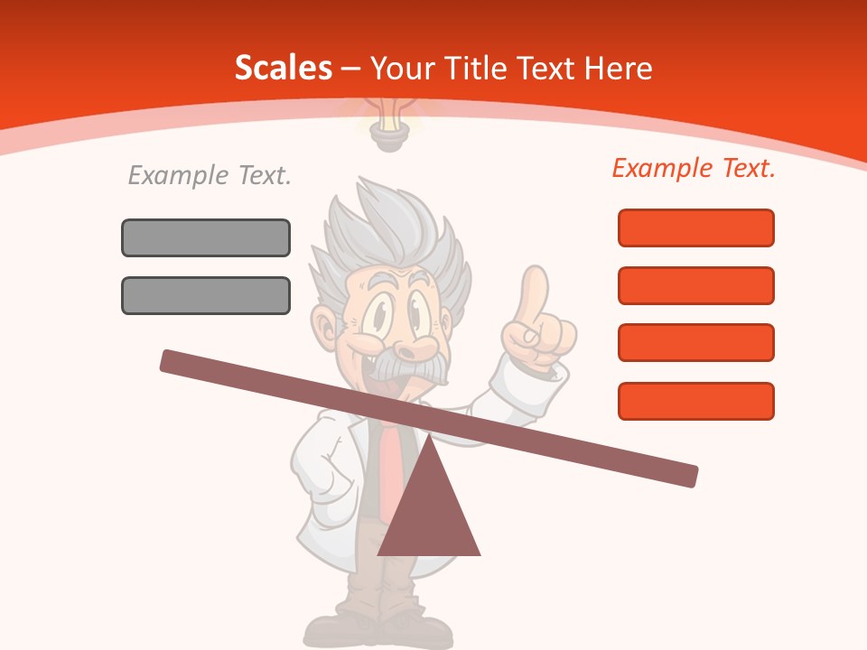 Gradient Standing Teacher PowerPoint Template