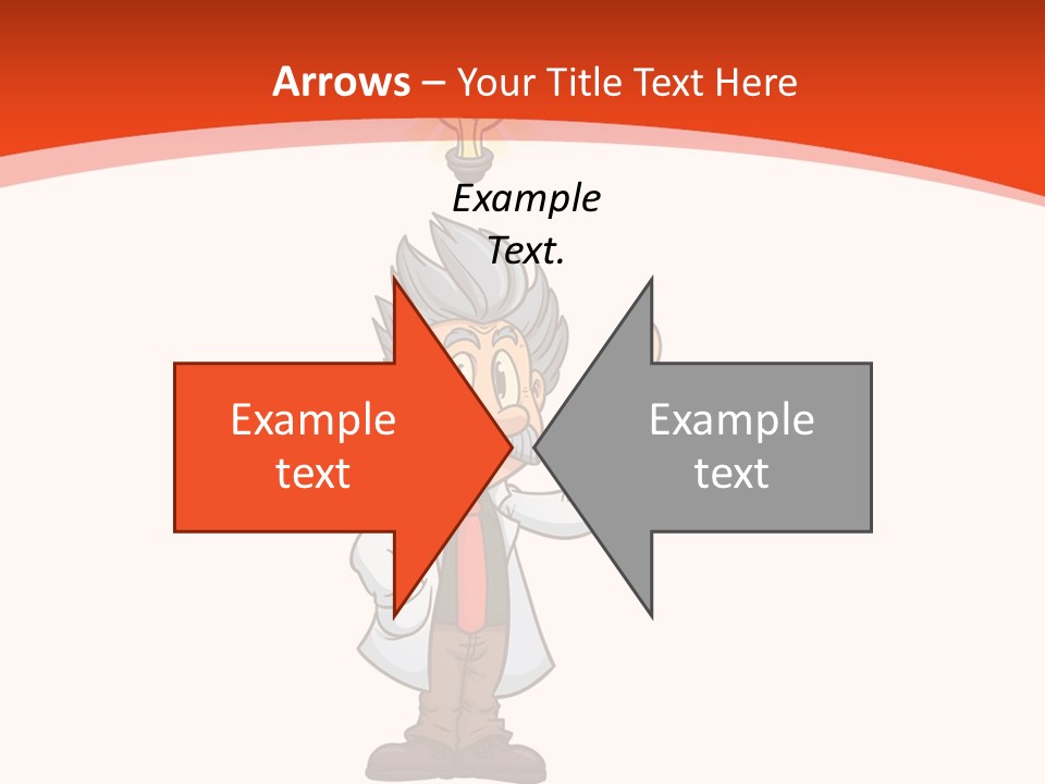Gradient Standing Teacher PowerPoint Template