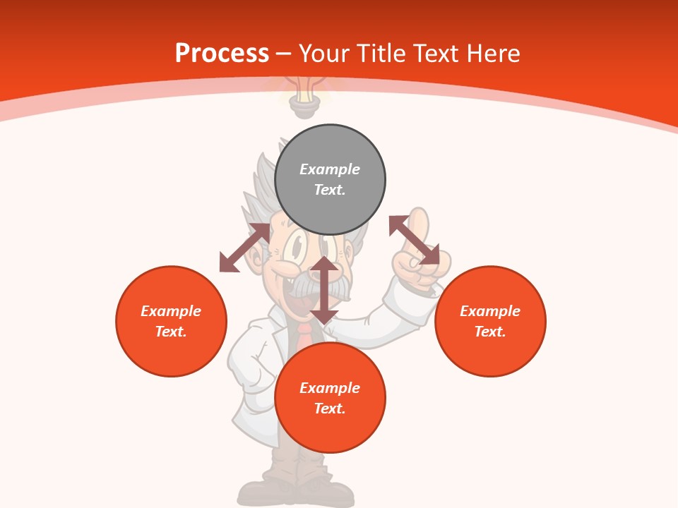 Gradient Standing Teacher PowerPoint Template