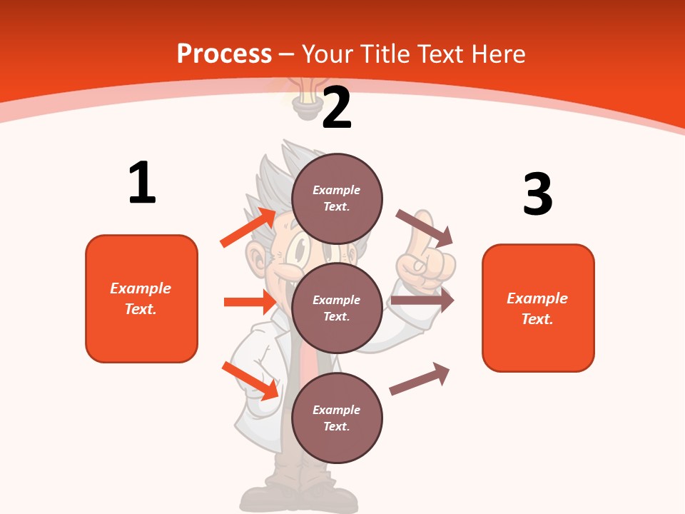 Gradient Standing Teacher PowerPoint Template