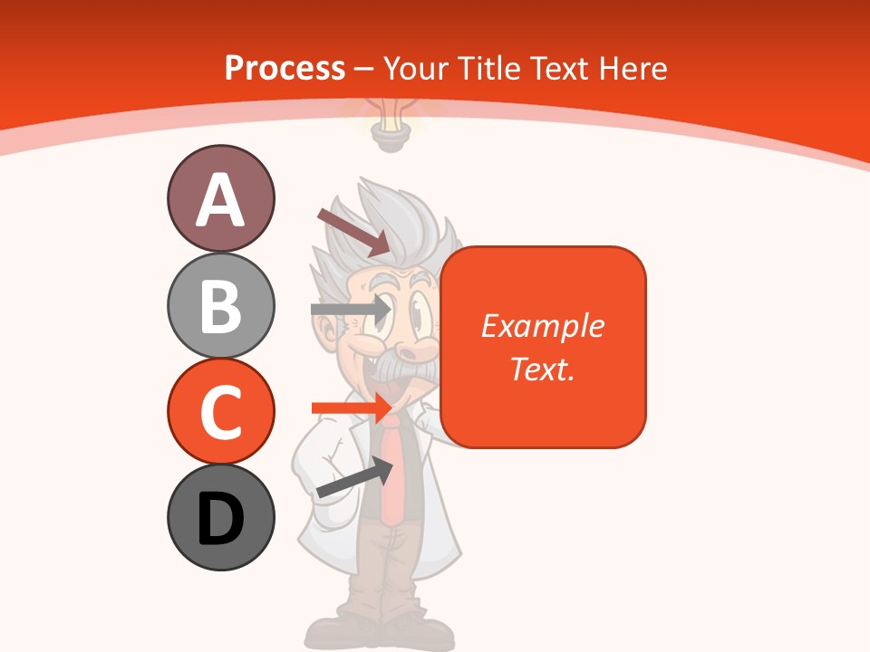Gradient Standing Teacher PowerPoint Template