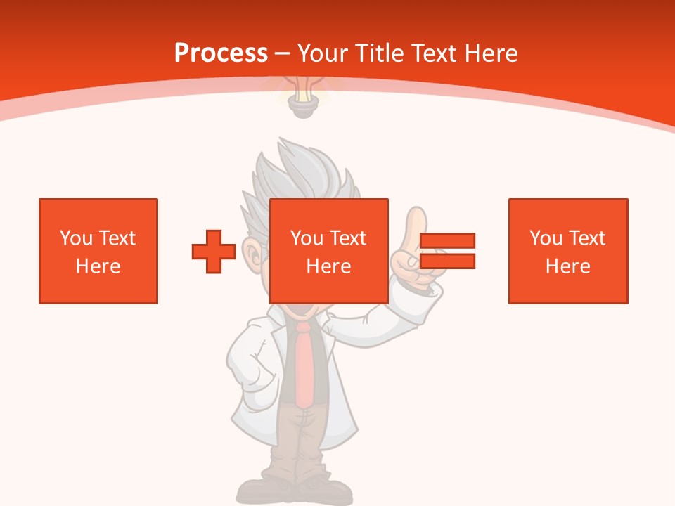 Gradient Standing Teacher PowerPoint Template