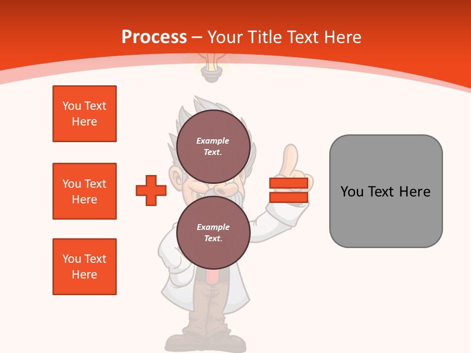 Gradient Standing Teacher PowerPoint Template