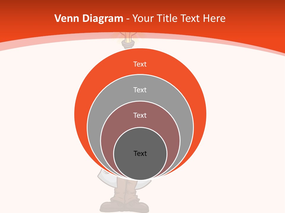 Gradient Standing Teacher PowerPoint Template