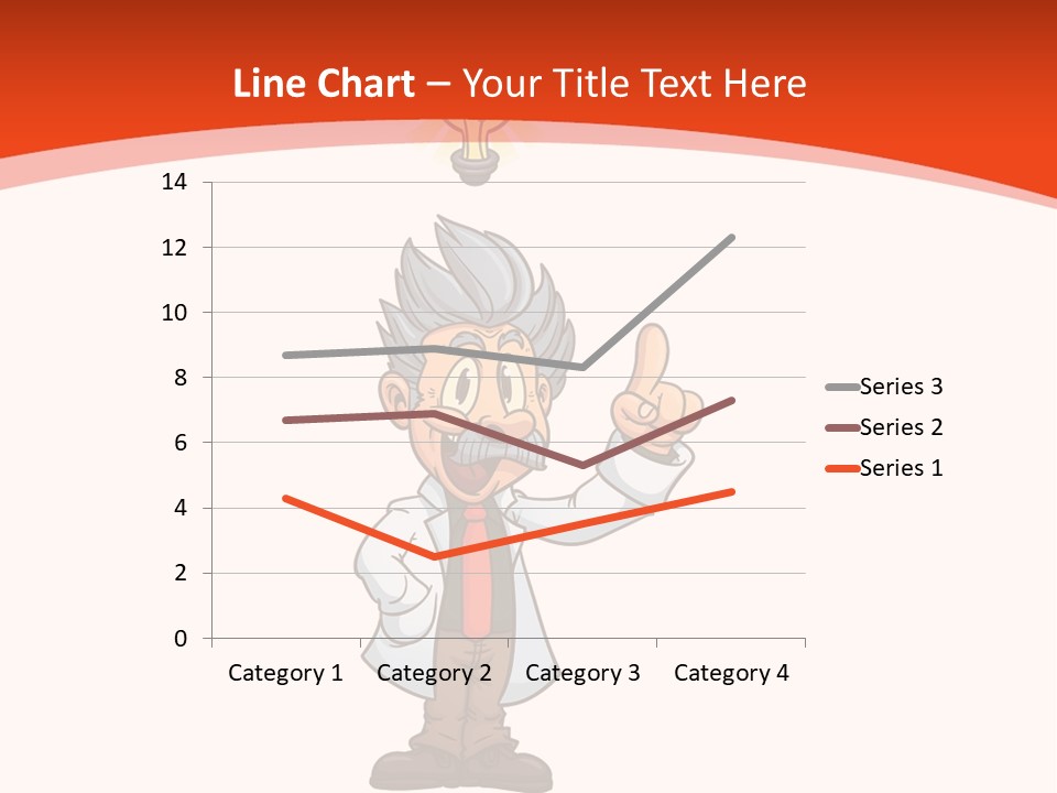 Gradient Standing Teacher PowerPoint Template