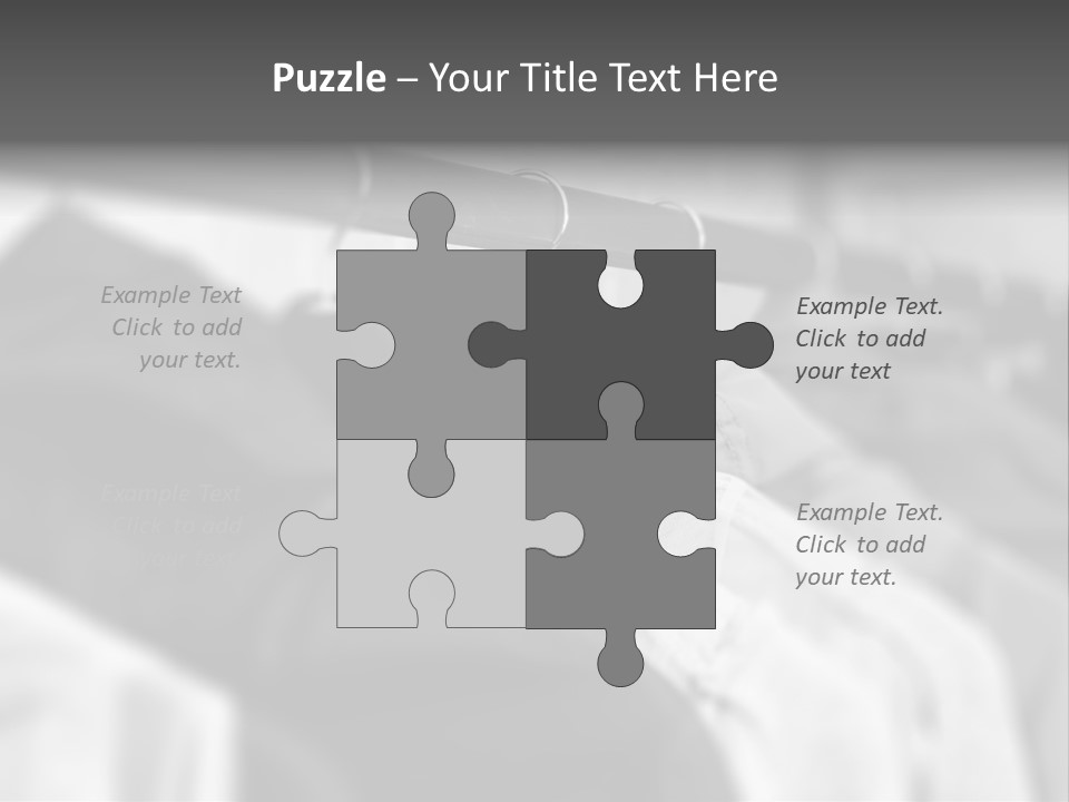 Retail Boutique Black PowerPoint Template