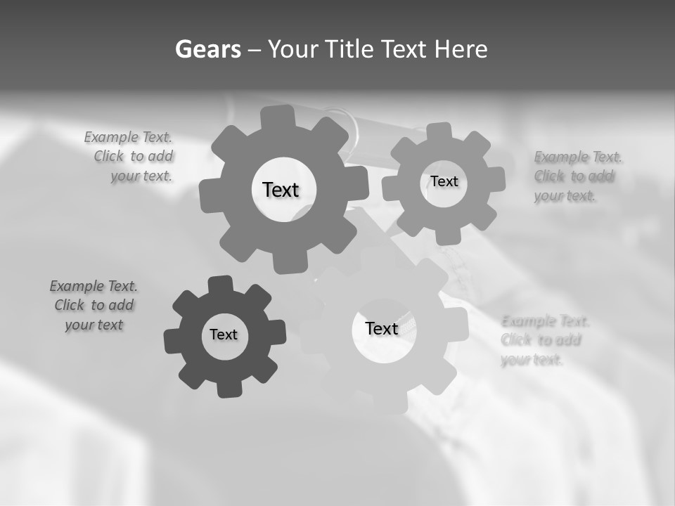 Retail Boutique Black PowerPoint Template