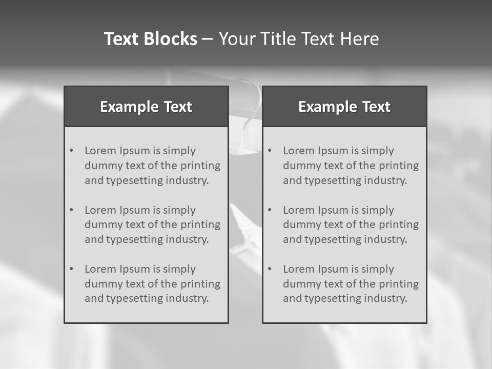 Retail Boutique Black PowerPoint Template