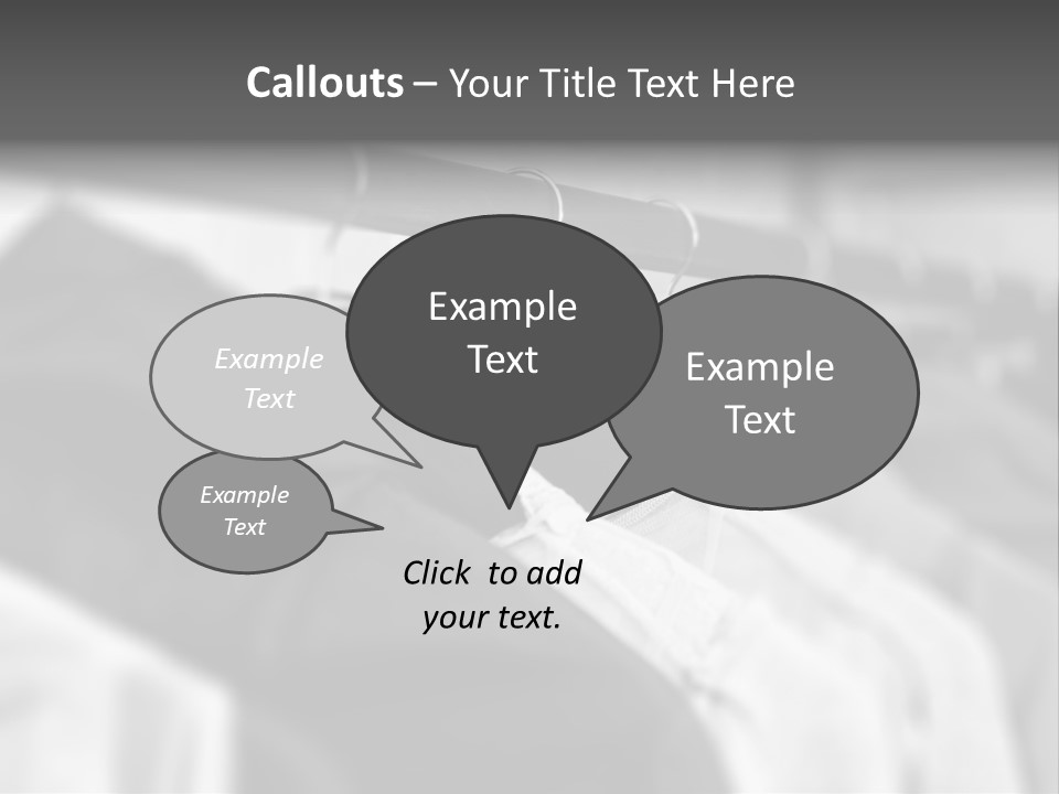Retail Boutique Black PowerPoint Template