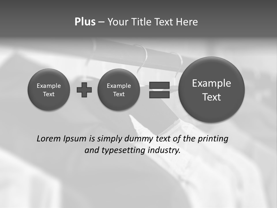 Retail Boutique Black PowerPoint Template