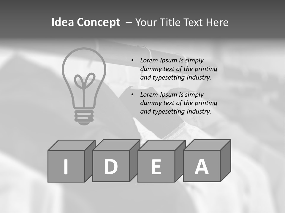 Retail Boutique Black PowerPoint Template