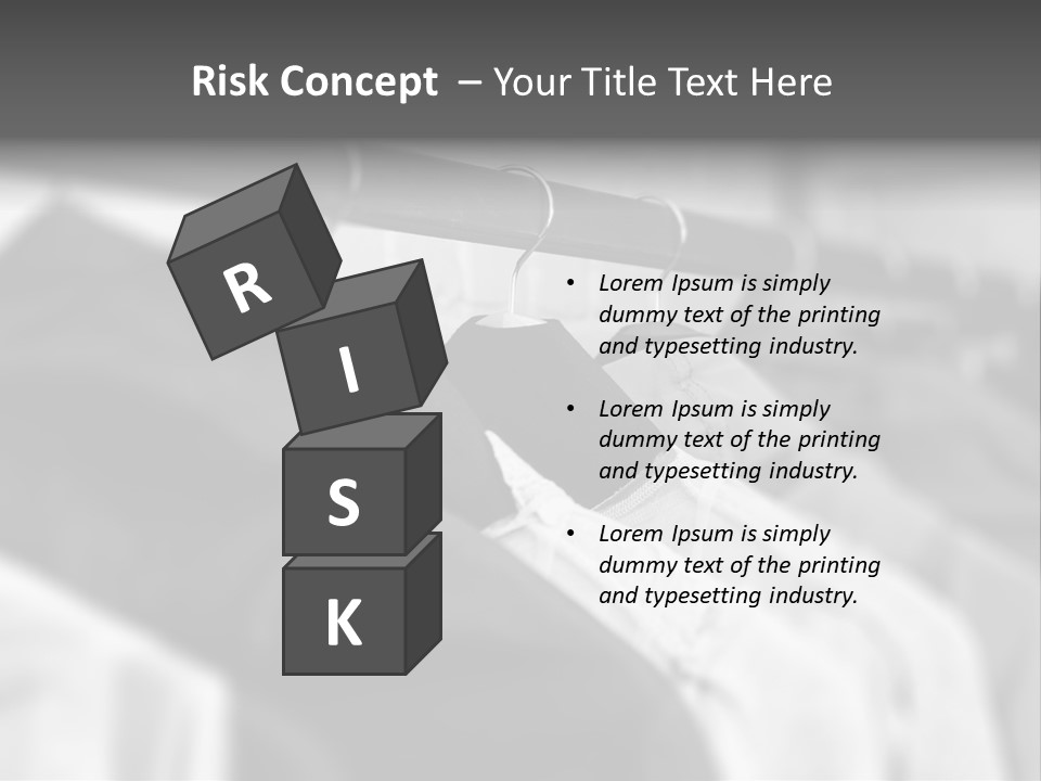 Retail Boutique Black PowerPoint Template