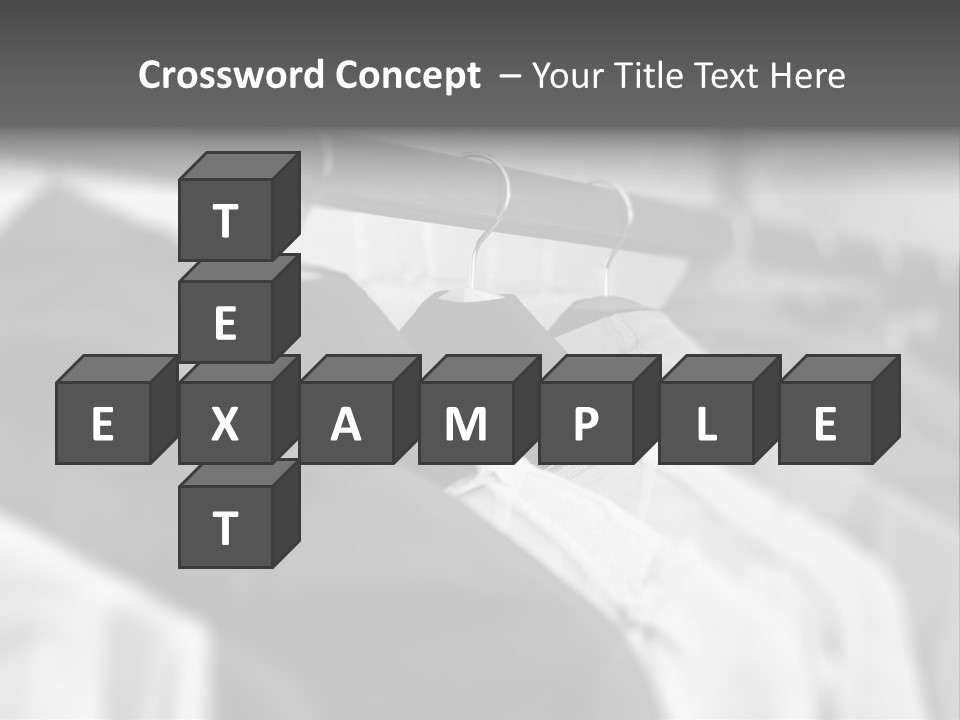 Retail Boutique Black PowerPoint Template