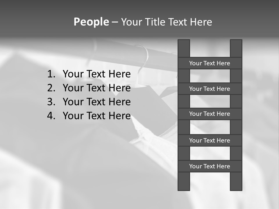 Retail Boutique Black PowerPoint Template