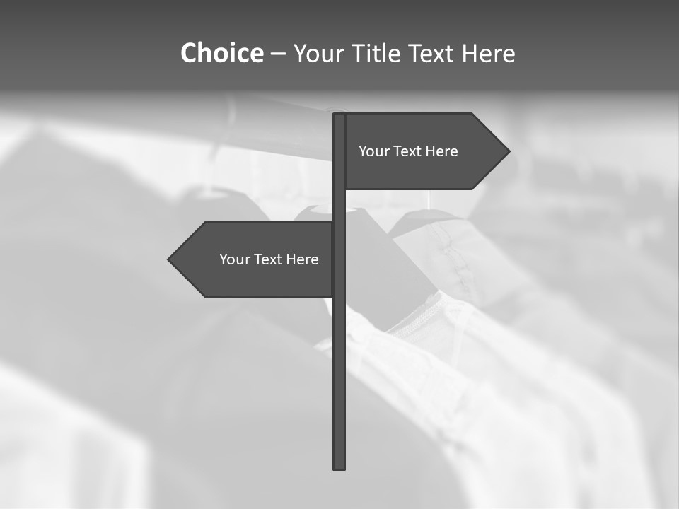 Retail Boutique Black PowerPoint Template