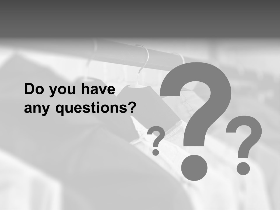 Retail Boutique Black PowerPoint Template