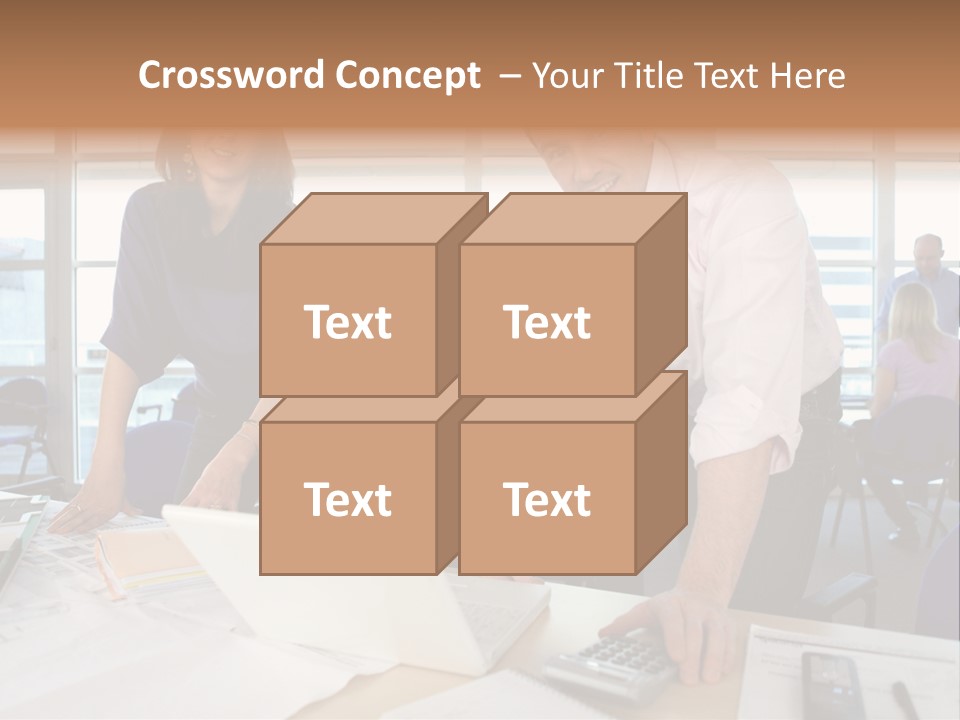 Training Men Architects PowerPoint Template