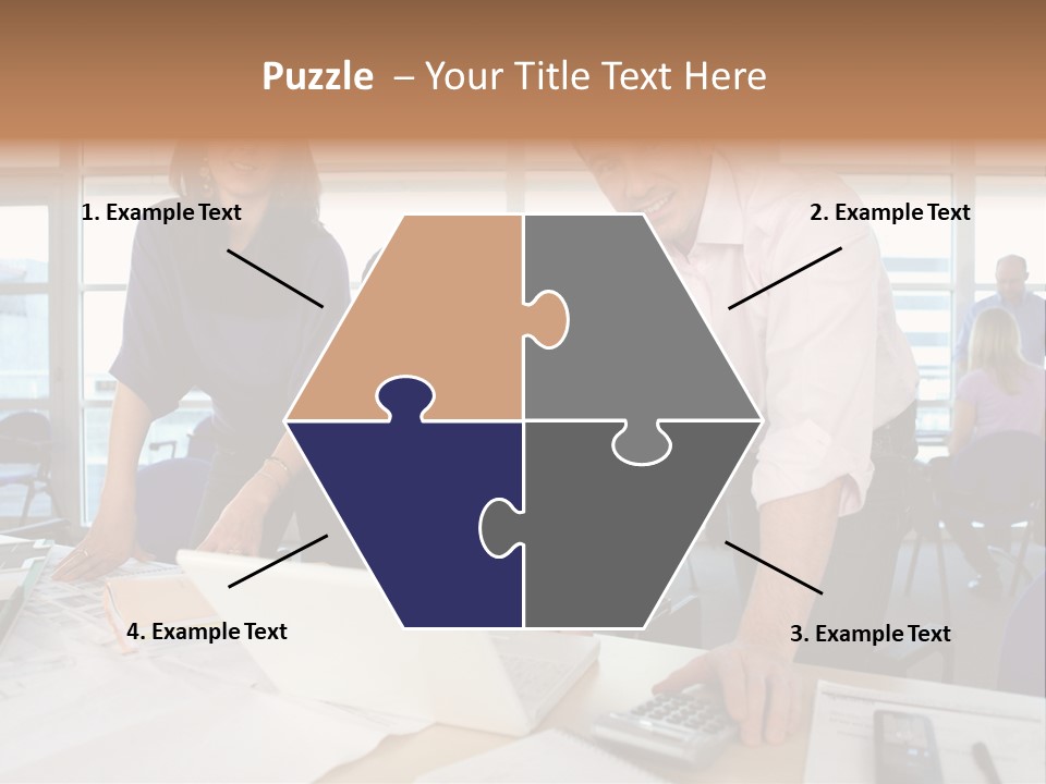 Training Men Architects PowerPoint Template