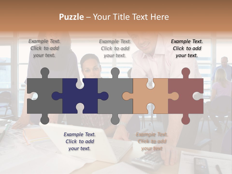 Training Men Architects PowerPoint Template